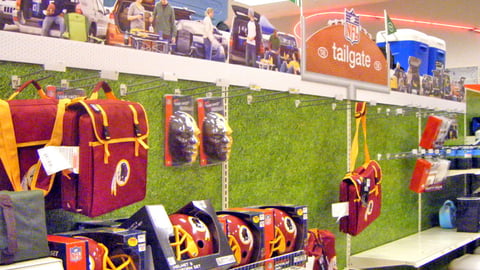Target NFL Tailgate In-Line Merchandising