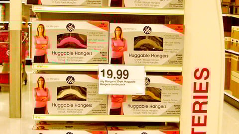 Target Huggable Hangers Endcap