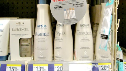 Walgreens Nexxus Shelf Wobbler