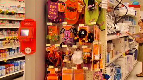 Target Halloween Pet Costume Endcap