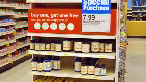 Target Vitamin BOGO Endcap