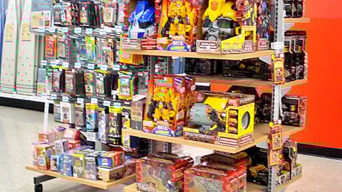 Kmart Transformers Toys Display Rack