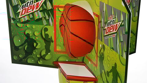 Mountain Dew Snap Mobile Ceiling Dangler