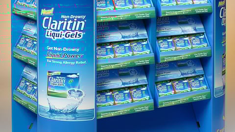 Walmart Claritin Liqui-Gels Half Pallet
