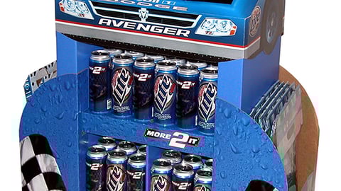 Miller Lite Piston Pack Display