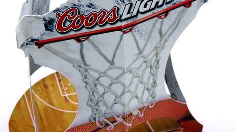 Coors Light Snap Mobile Table Tent