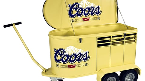Coors Rodeo Horse Trailer Beer Wagon
