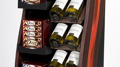 Dove Chocolates Wine Pairing Floor Display