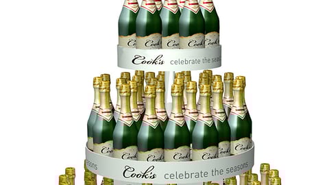 Cook's Holiday Champagne Topper & Rounder