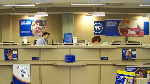 Webster Bank Behind Teller Display