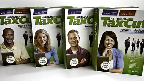 H&R Block TaxCut Packaging