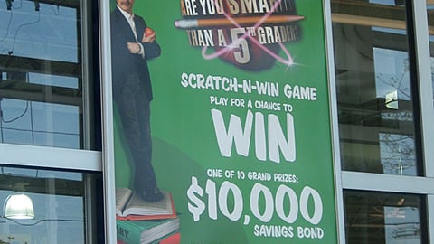 Toys "R" Us 'Are You Smarter ...' Window Poster