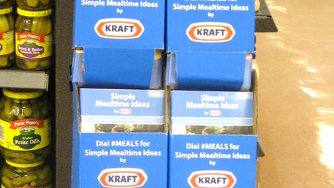 Kraft 'Simple Mealtime Ideas' Shipper