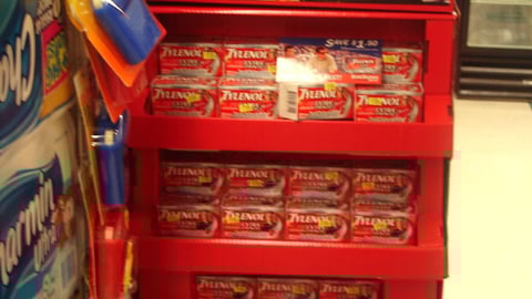 Tylenol NASCAR Floorstand