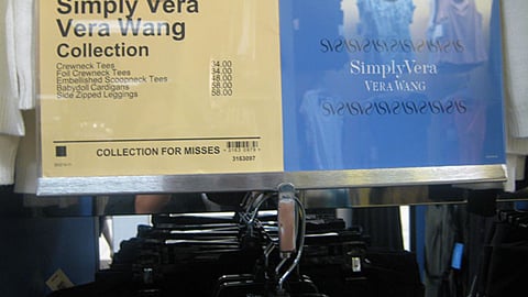 Kohl's Simply Vera Rack Sign