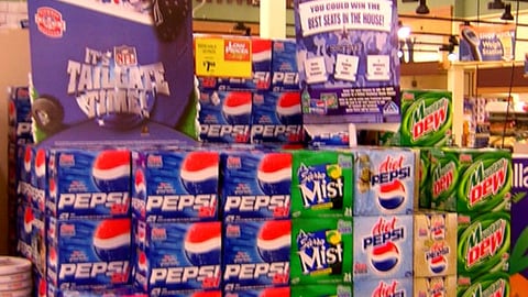 Albertsons/Pepsi Football Endcap