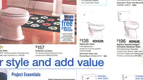 Lowe's Toilet Feature