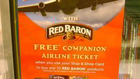 Red Baron/Stop & Shop Freezer Cling