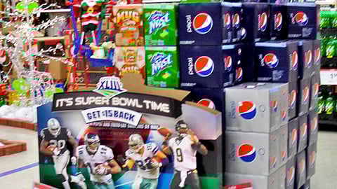 PepsiCo Super Bowl Incentive Pallet 