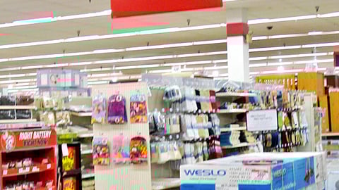 Kmart 'Fitness Sale' Ceiling Sign