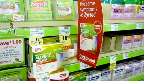 CVS Allergy Reliever Package Pulpit
