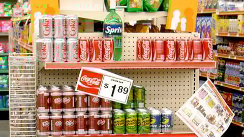 Family Dollar Fanta Endcap