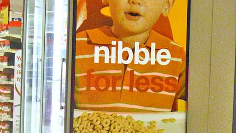 Target 'Nibble For Less' Poster