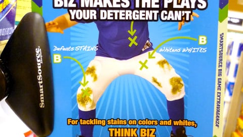 Biz Super Bowl Shelf Talker