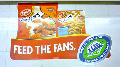 Tyson Super Bowl Floor Cling