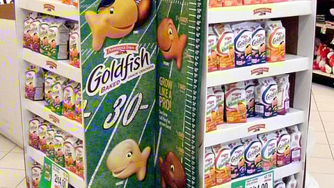 Goldfish Crackers Football Floorstands