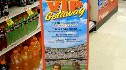 Kellogg Football Sweeps Floorstand