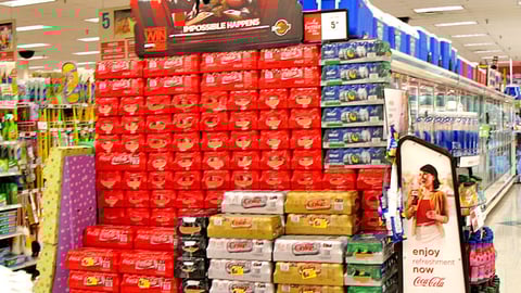 Coca-Cola Winn-Dixie Football Endcap