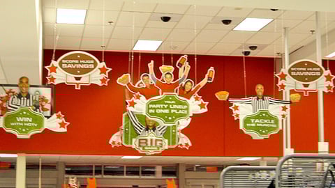 Target Football Ceiling Mobiles