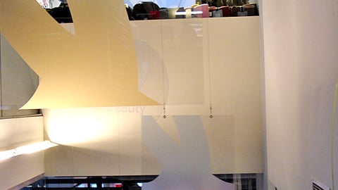 Walgreens Escalator Ceiling Signs