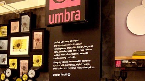 Target Umbra Loft Promotional Sign