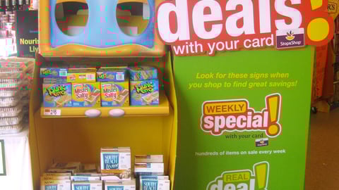 Stop & Shop 'Real Deals' Standee