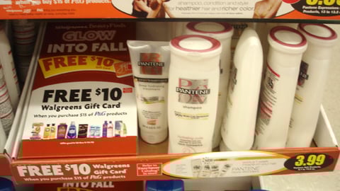 P&G/Walgreens Promotional Shelf Tray