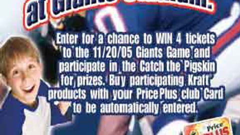 ShopRite NY Giants Sweeps Feature