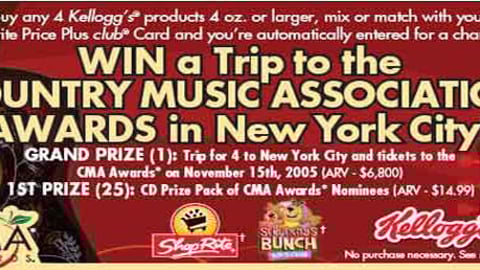 ShopRite/Kellogg's CMA Sweeps Feature