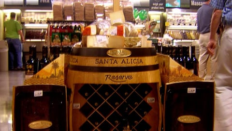 Central Market Wine Display