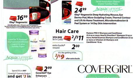 P&G CVS 'AquaCurrent' Co-Equity FSI