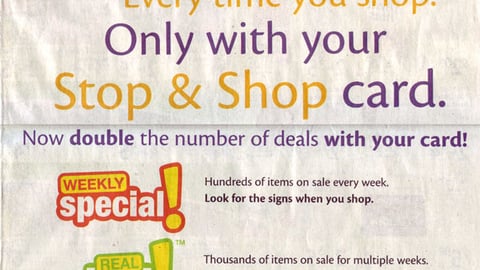 Stop & Shop 'More Savings' Circular Cover