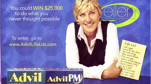 Rite Aid Advil 'Life List" Feature