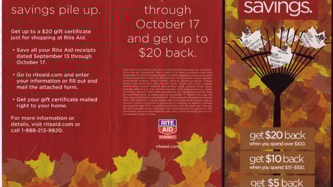 Rite Aid 'Rake in the Savings' Brochure
