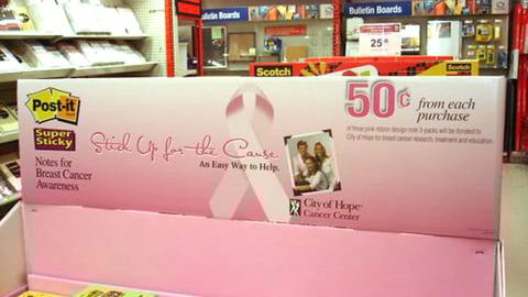 Post-It/Staples 'City of Hope' Pallet Display