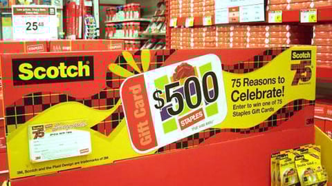 Scotch 75th Anniversary Pallet Display