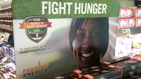 Kraft 'Huddle to Fight Hunger' Floorstand Header