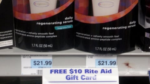 Rite Aid Olay Rebate Shelf Tag