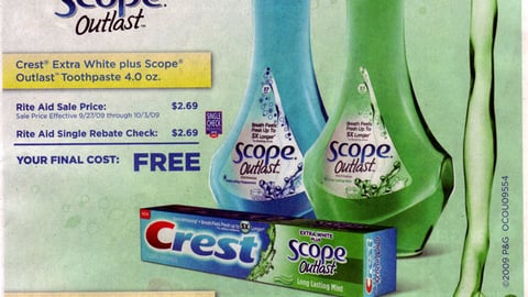 Scope Outlast Rite Aid Co-Equity FSI