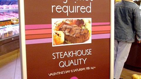 Whole Foods 'Recipe for Love' Stanchion